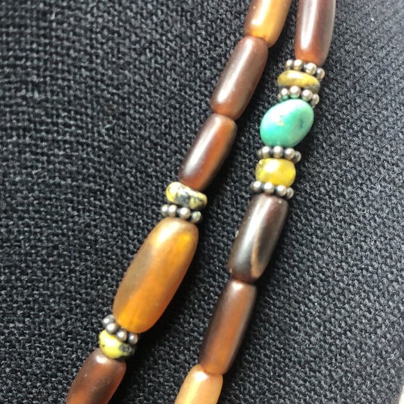 BARSE Turquoise Pendant on Multi-Strand Necklace with Sterling Silver Accents - Picture 5 of 17